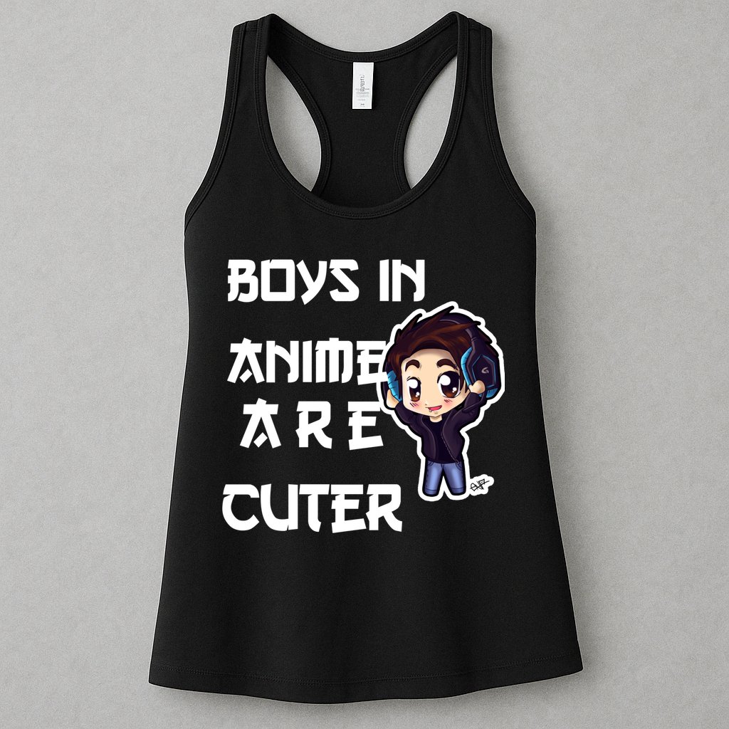 Boys In Anime Are Cuter Womens Tank Top