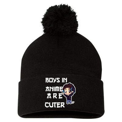 Boys In Anime Are Cuter Pom Pom 12in Knit Beanie