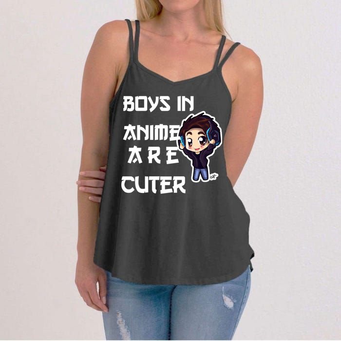 Boys In Anime Are Cuter Women's Strappy Tank