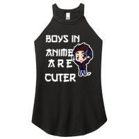 Boys In Anime Are Cuter Women's Perfect Tri Rocker Tank