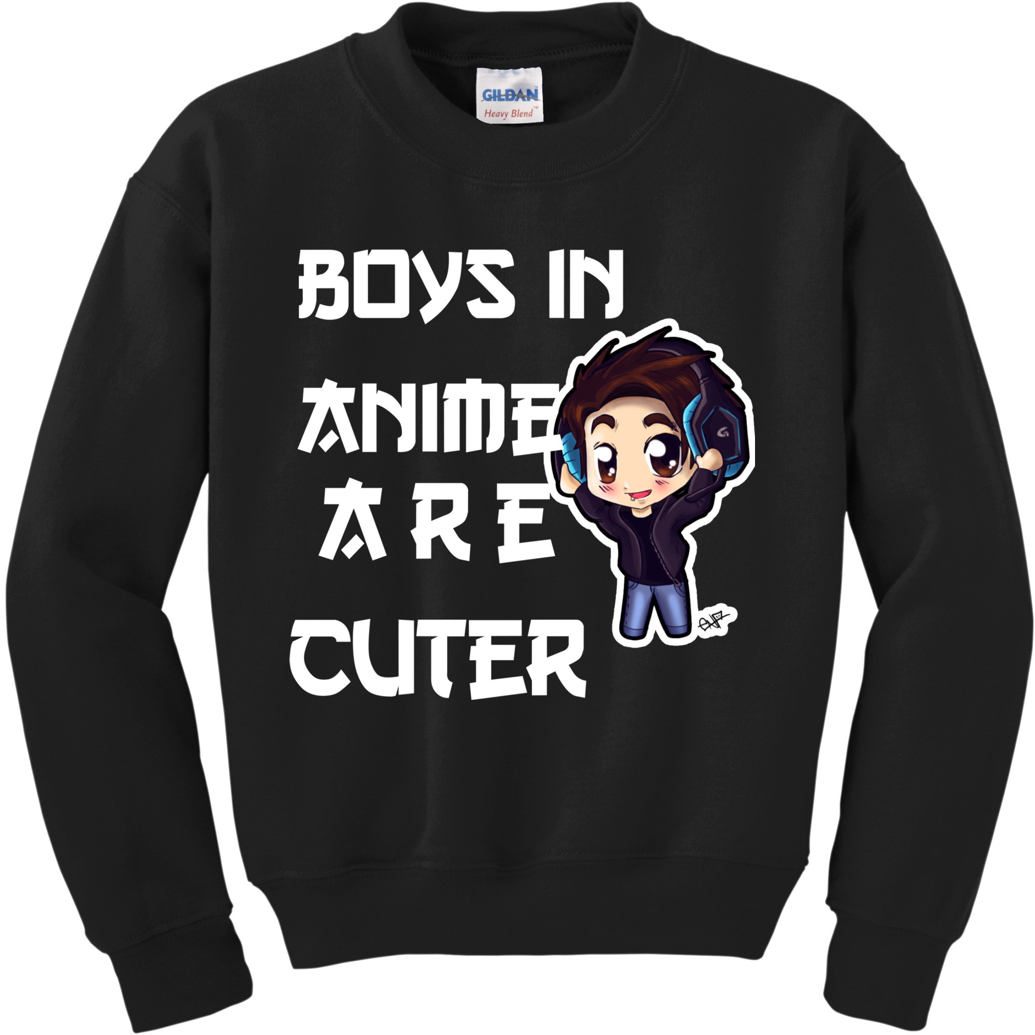 Boys In Anime Are Cuter Kids Sweatshirt