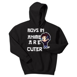 Boys In Anime Are Cuter Kids Hoodie