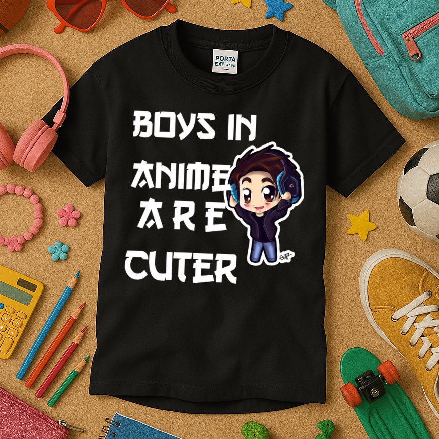 Boys In Anime Are Cuter Kids T-Shirt