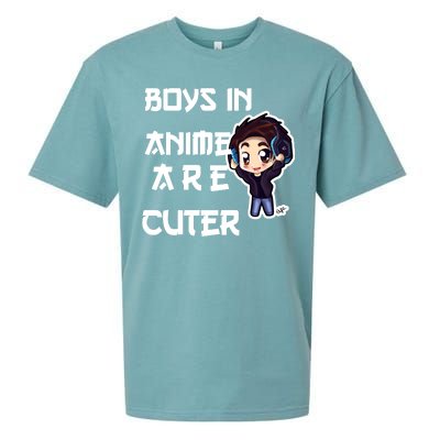 Boys In Anime Are Cuter Sueded Cloud Jersey T-Shirt