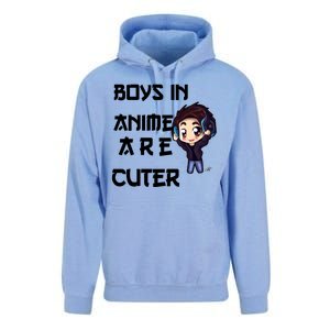 Boys In Anime Are Cuter Unisex Surf Hoodie