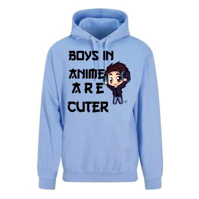 Boys In Anime Are Cuter Unisex Surf Hoodie