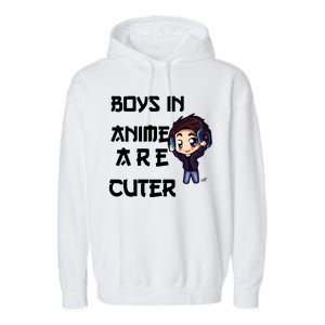 Boys In Anime Are Cuter Garment-Dyed Fleece Hoodie