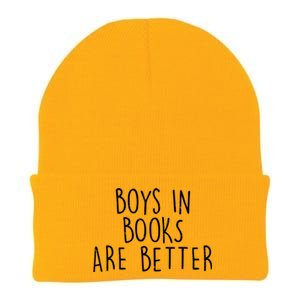 Boys In Books Are Better Funny Knit Cap Winter Beanie