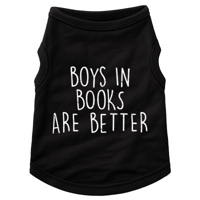 Boys In Books Are Better Funny Doggie Tank