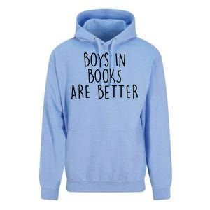 Boys In Books Are Better Funny Unisex Surf Hoodie