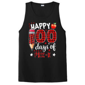 Buffalo Plaid 100 Days Of Pre K 100th Day Of School Teacher PosiCharge Competitor Tank