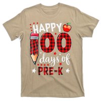 Buffalo Plaid 100 Days Of Pre K 100th Day Of School Teacher T-Shirt