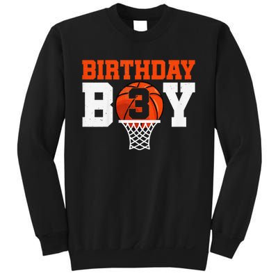 Basketball player 3 Years Old Basketball 3rd Bday Sweatshirt