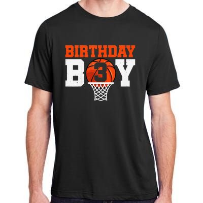 Basketball player 3 Years Old Basketball 3rd Bday Adult ChromaSoft Performance T-Shirt