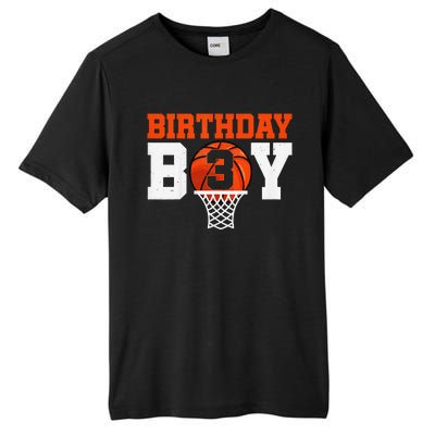 Basketball player 3 Years Old Basketball 3rd Bday Tall Fusion ChromaSoft Performance T-Shirt