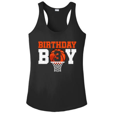 Basketball player 3 Years Old Basketball 3rd Bday Ladies PosiCharge Competitor Racerback Tank