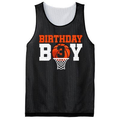 Basketball player 3 Years Old Basketball 3rd Bday Mesh Reversible Basketball Jersey Tank