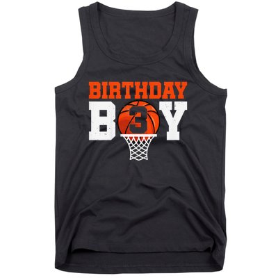 Basketball player 3 Years Old Basketball 3rd Bday Tank Top