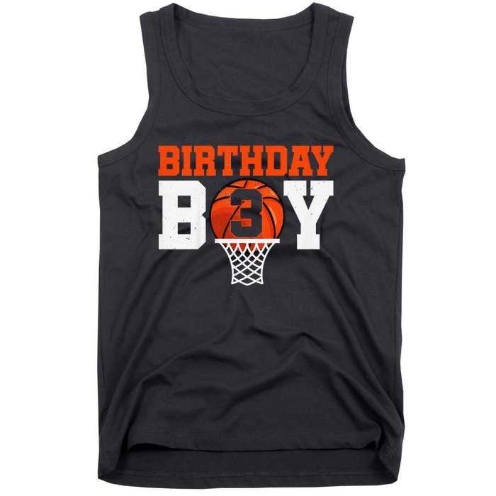 Basketball player 3 Years Old Basketball 3rd Bday Tank Top