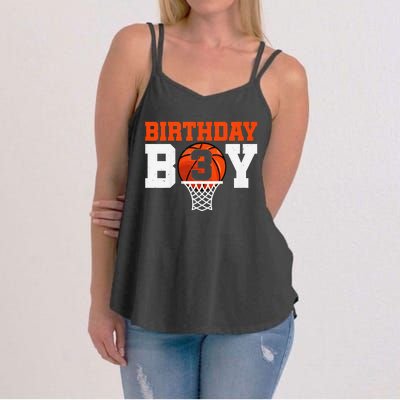 Basketball player 3 Years Old Basketball 3rd Bday Women's Strappy Tank