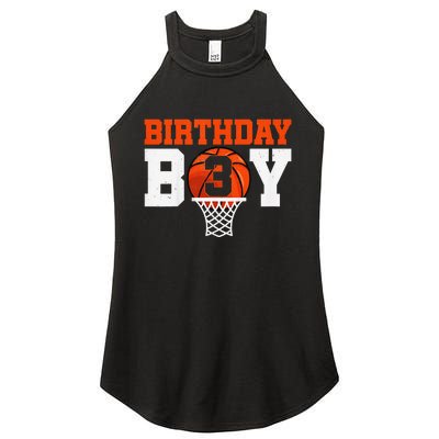 Basketball player 3 Years Old Basketball 3rd Bday Women's Perfect Tri Rocker Tank