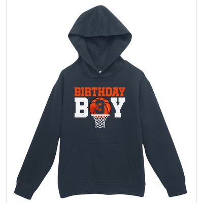 Basketball player 3 Years Old Basketball 3rd Bday Urban Pullover Hoodie