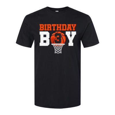 Basketball player 3 Years Old Basketball 3rd Bday Softstyle CVC T-Shirt