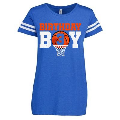 Basketball player 3 Years Old Basketball 3rd Bday Enza Ladies Jersey Football T-Shirt