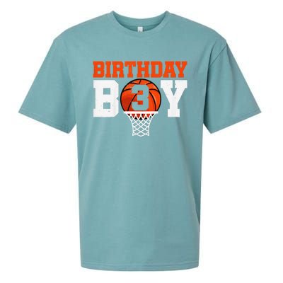 Basketball player 3 Years Old Basketball 3rd Bday Sueded Cloud Jersey T-Shirt