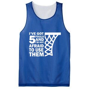 Basketball Player 5 Fouls Gift Hoops Baller Basketball Gift Mesh Reversible Basketball Jersey Tank