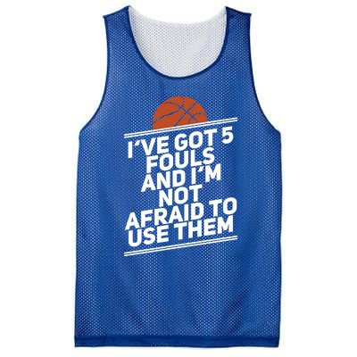 Basketball Player 5 Fouls Meaningful Gift Hoops Streetball Great Gift Mesh Reversible Basketball Jersey Tank