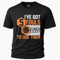 Basketball Player 5 Fouls - Funny Basketball Cooling Performance Crew T-Shirt