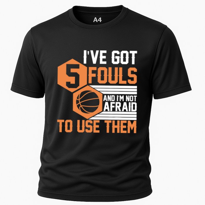 Basketball Player 5 Fouls - Funny Basketball Cooling Performance Crew T-Shirt