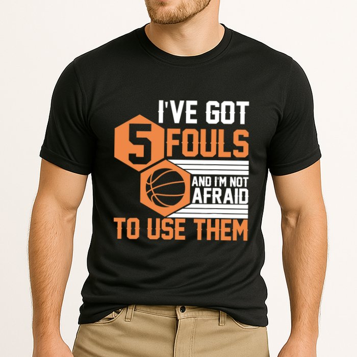 Basketball Player 5 Fouls - Funny Basketball Cooling Performance Crew T-Shirt