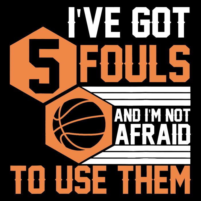 Basketball Player 5 Fouls - Funny Basketball Cooling Performance Crew T-Shirt