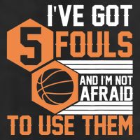 Basketball Player 5 Fouls - Funny Basketball Adult Drive Performance Visor