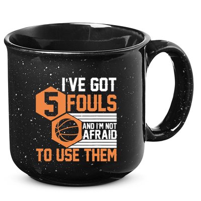 Basketball Player 5 Fouls - Funny Basketball 15oz Campfire Ceramic Mug