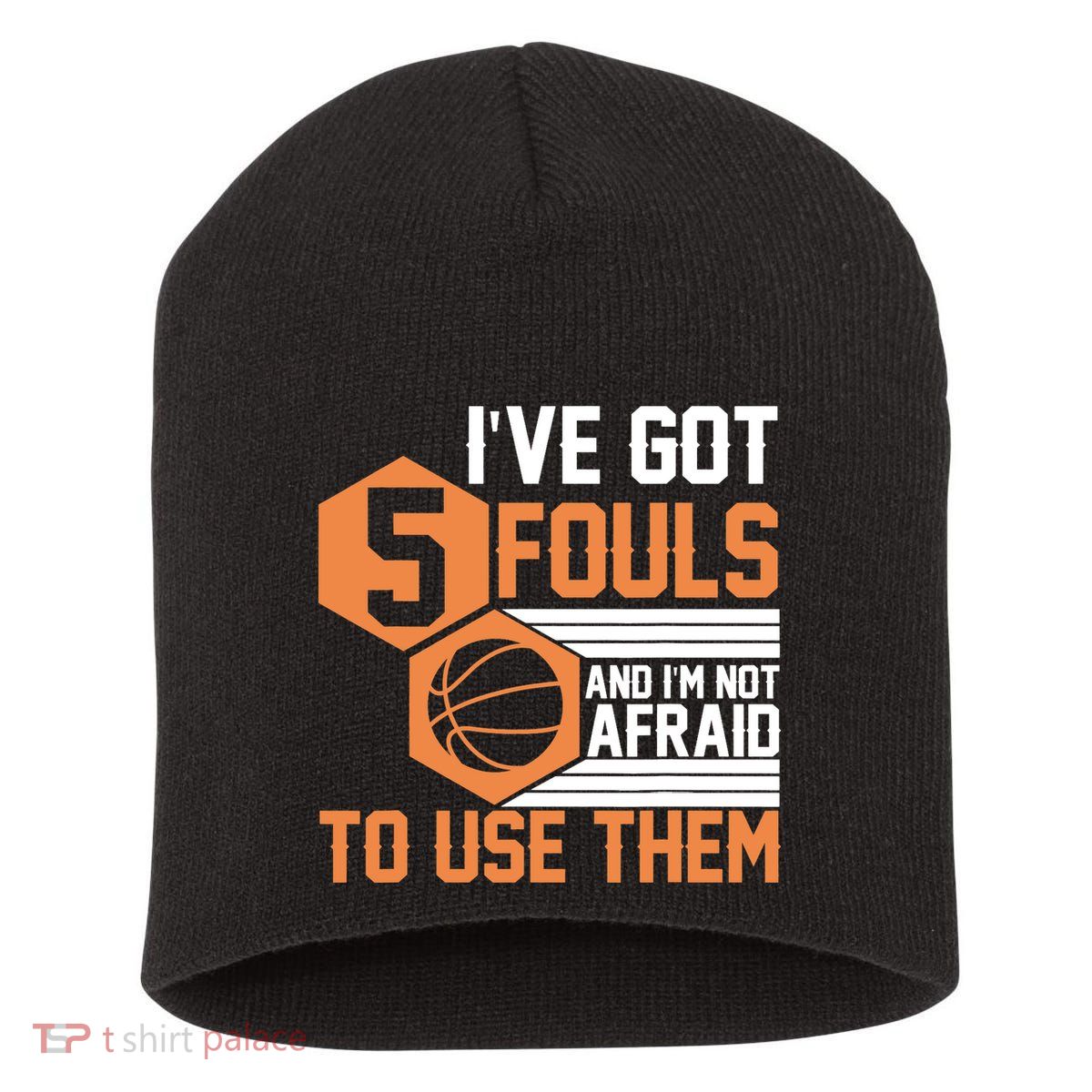 Basketball Player 5 Fouls - Funny Basketball Short Acrylic Beanie