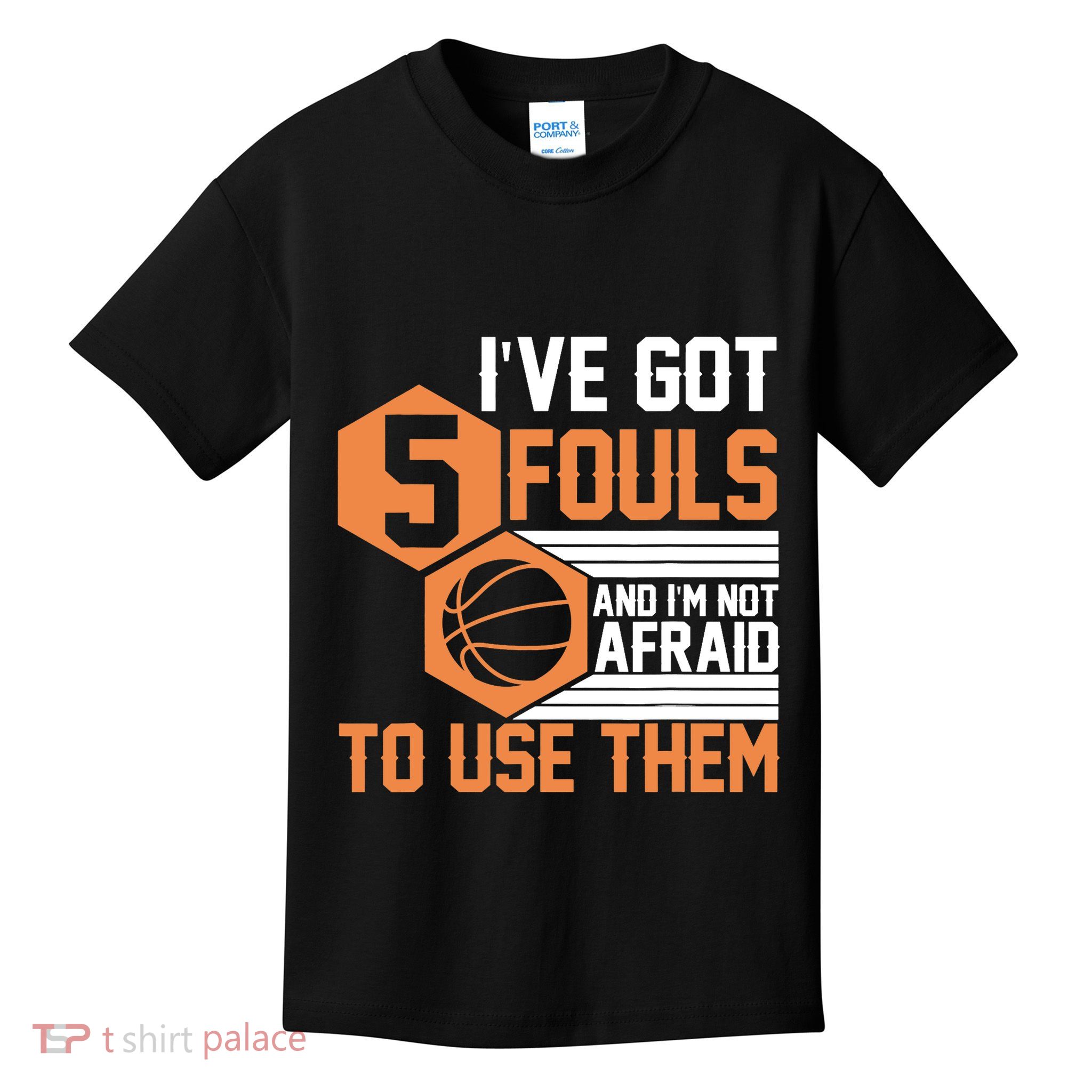 Basketball Player 5 Fouls - Funny Basketball Kids T-Shirt