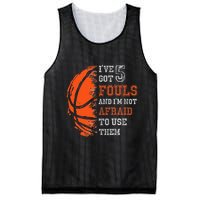 Basketball Player 5 Fouls Hoops Baller Basketball Funny Mesh Reversible Basketball Jersey Tank