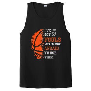 Basketball Player 5 Fouls Hoops Baller Basketball Funny PosiCharge Competitor Tank