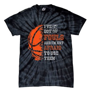 Basketball Player 5 Fouls Hoops Baller Basketball Funny Tie-Dye T-Shirt