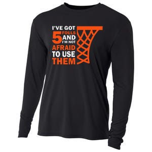 Basketball Player 5 Fouls Hoops Baller Basketball Cooling Performance Long Sleeve Crew