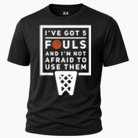 Basketball Player 5 Fouls Funny Basketball Cooling Performance Crew T-Shirt