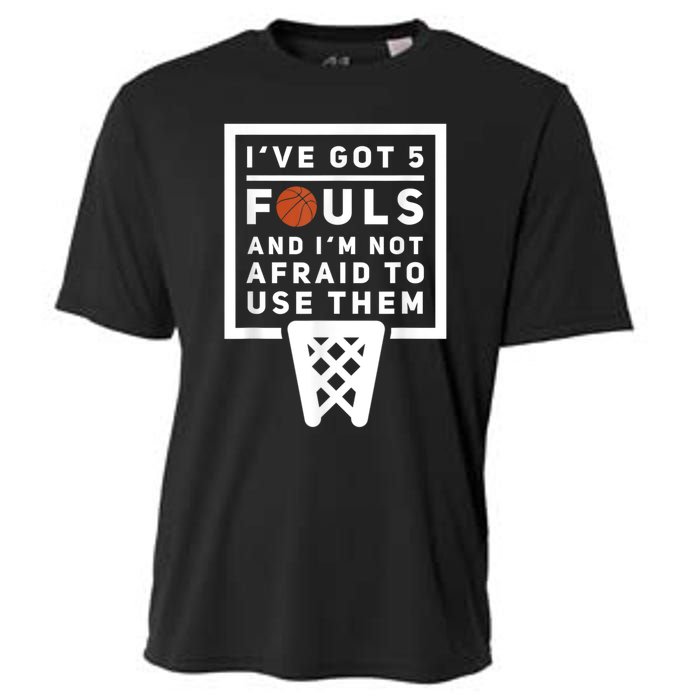 Basketball Player 5 Fouls Funny Basketball Cooling Performance Crew T-Shirt