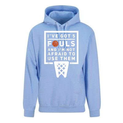 Basketball Player 5 Fouls Funny Basketball Unisex Surf Hoodie