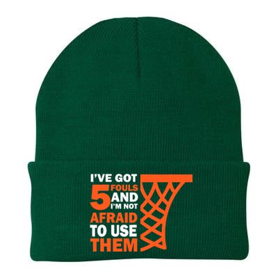 Basketball Player 5 Fouls - Hoops Baller Basketball Knit Cap Winter Beanie