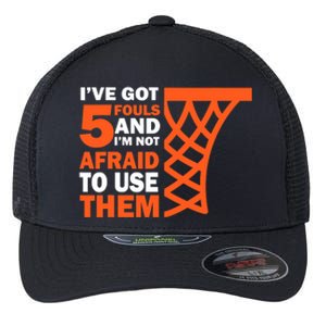 Basketball Player 5 Fouls - Hoops Baller Basketball Flexfit Unipanel Trucker Cap