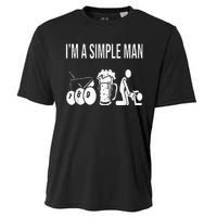 Billiard Pool 8ball Cue Billard Im A Simple Man Cooling Performance Crew T-Shirt