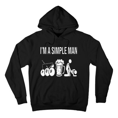 Billiard Pool 8ball Cue Billard Im A Simple Man Hoodie